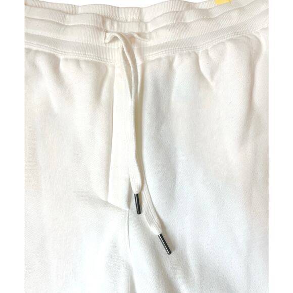 Gap Essential Fleece Joggers White Women’s Size Small Drawstrng Lounge Casual - Picture 5 of 7